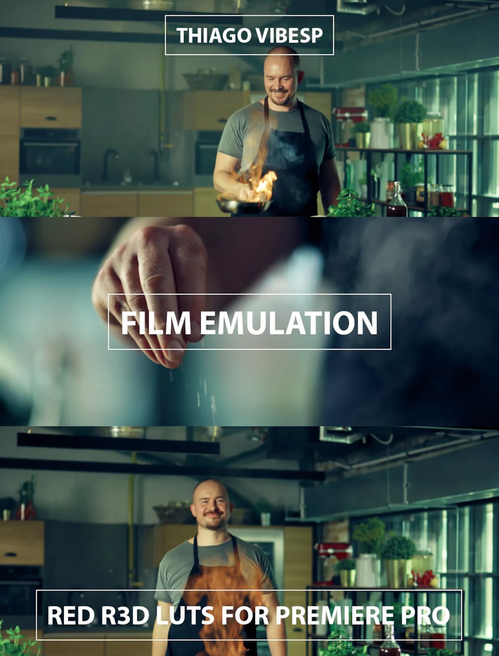 Super LUT preview 7 — cinematic RED R3D color grade